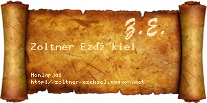 Zoltner Ezékiel névjegykártya